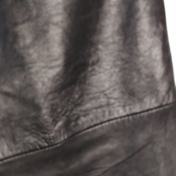 Vintage Sheep Skin High Waist Leather Pants Black EU Size 40/S - Picture 6 of 14